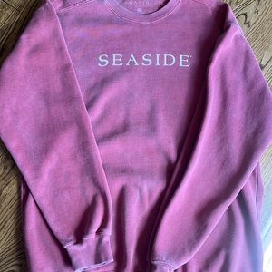 Seaside style apparel crimson crewneck